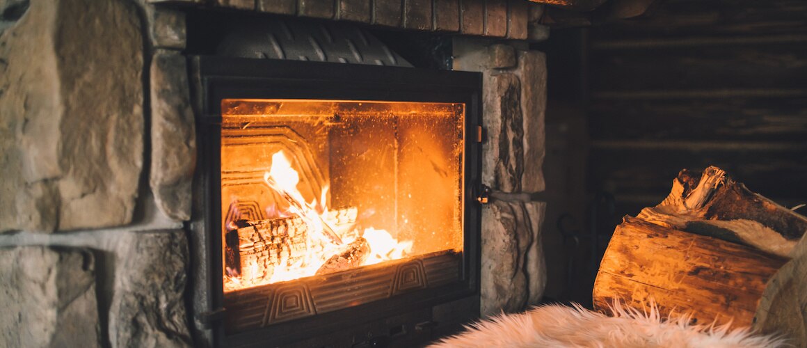 Image of upgraded living room fireplace