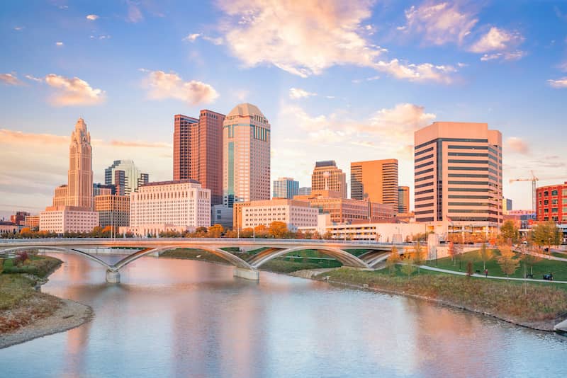 The skyline of Ohio.