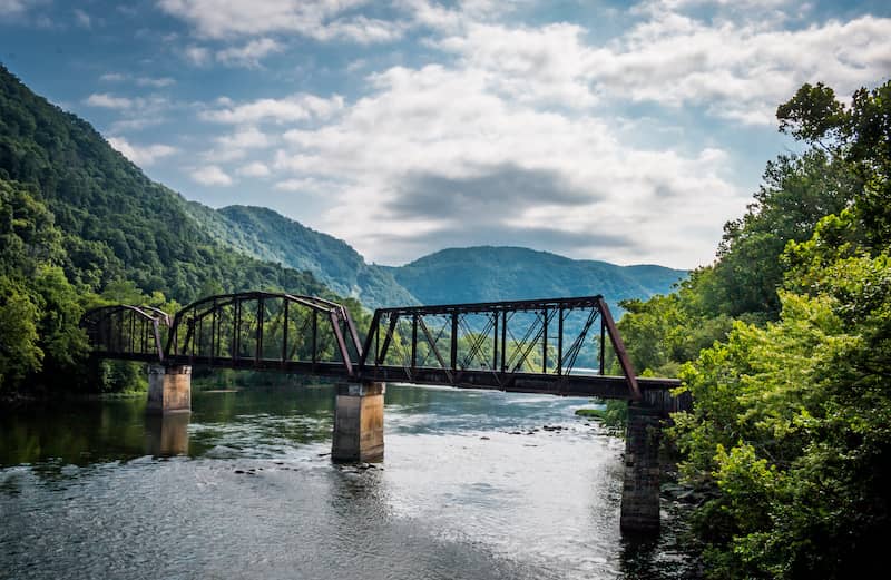 A large bridge in West Virginia.