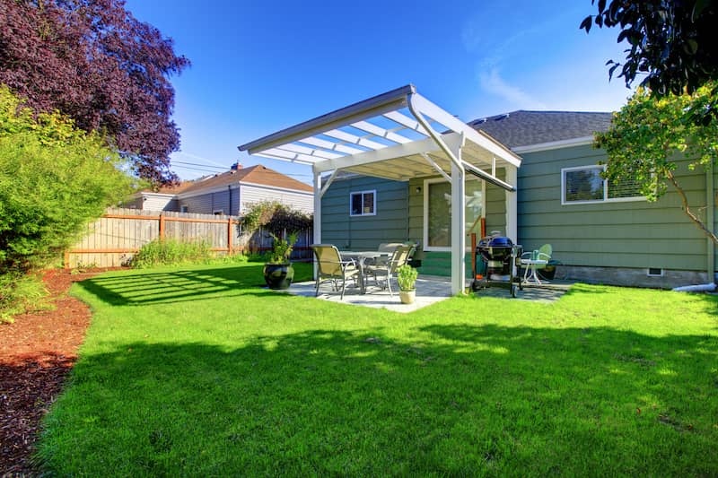 Add a patio covering.