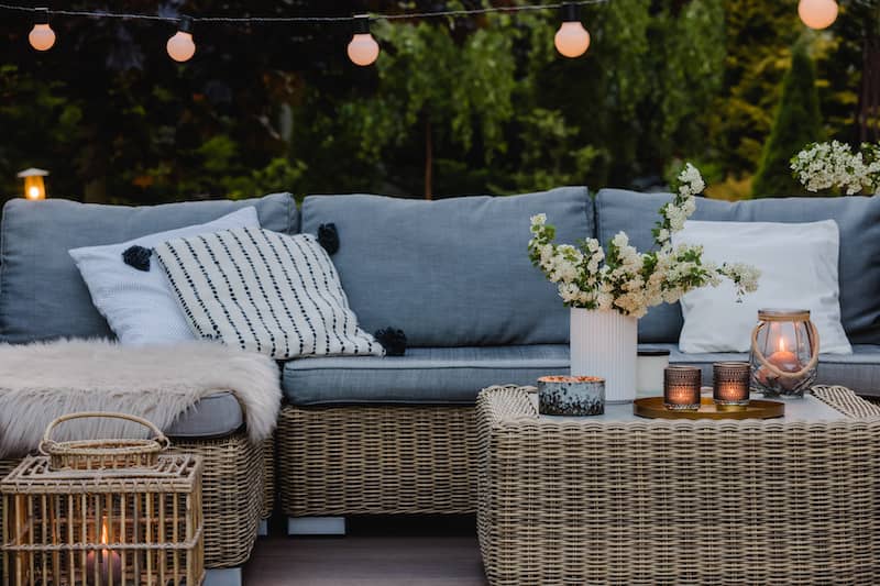 Purchase outdoor furniture.