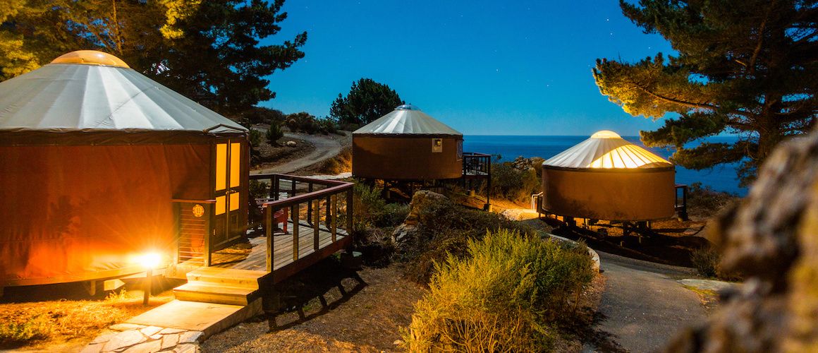 yurt village in California