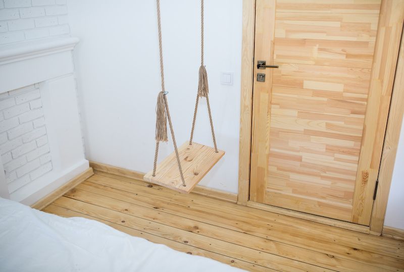 wooden swing