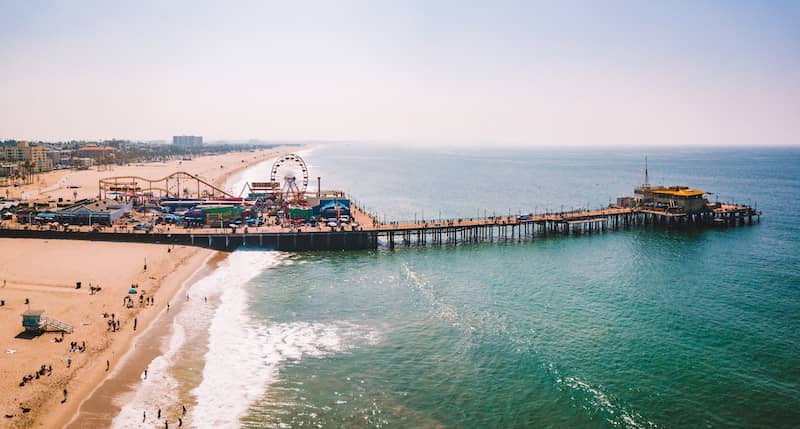 Santa Monica Pier, CA.