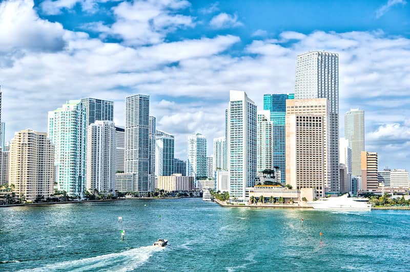 Miami, Florida skyline.