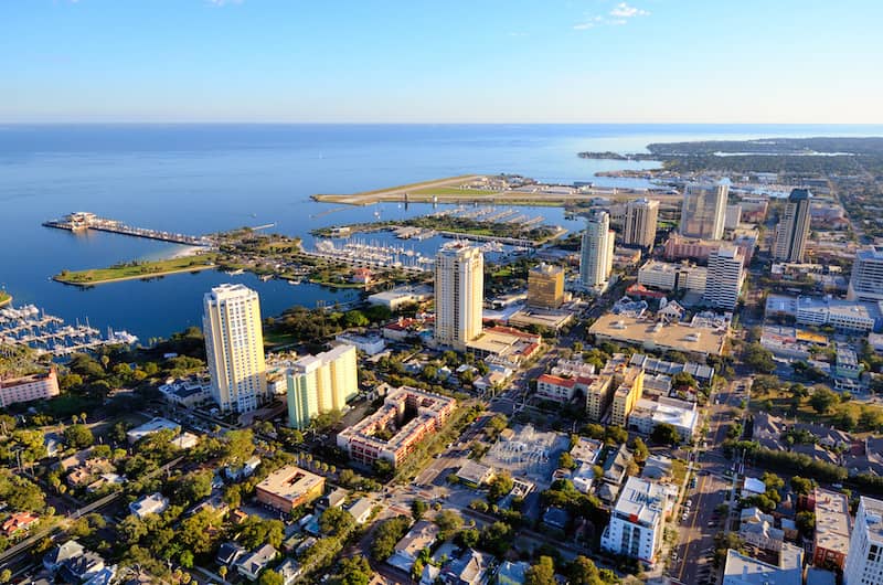 St. Petersburg, Florida skyline.