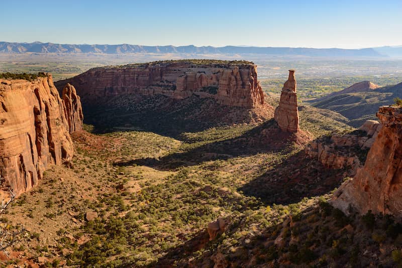 Large rock formations in Grand Junction.