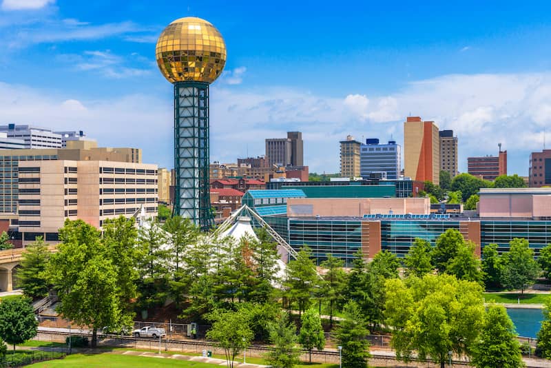 Knoxville Tennessee Downtown Skyline