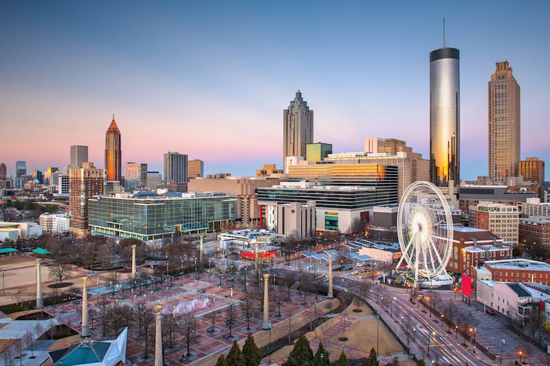 Atlanta Georgia Downtown Skyline