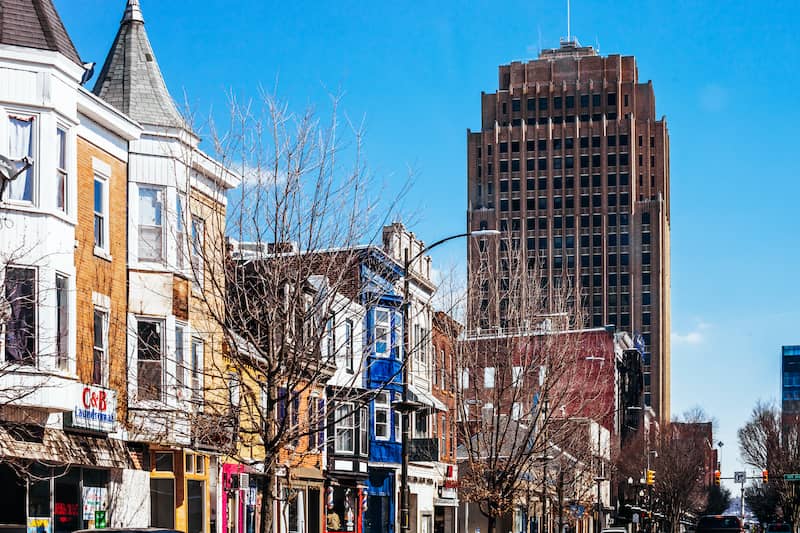Downtown Main Street of Allentown PA