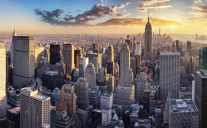 Sunset over Manhattan