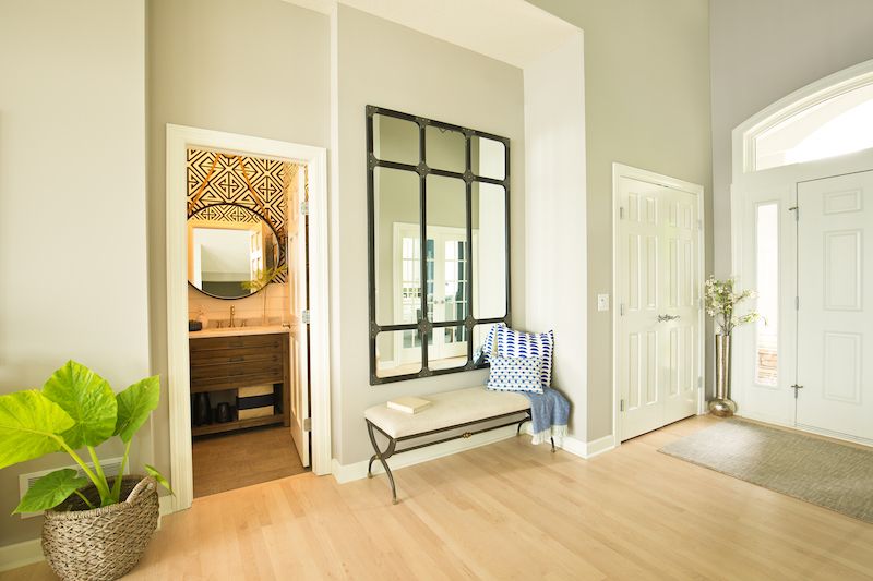 Mirrors in Foyer