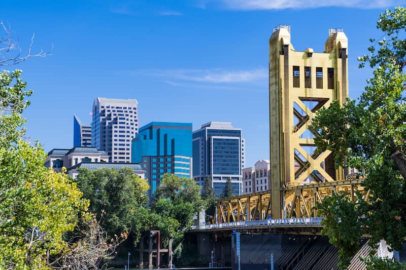 Downtown photo of Sacramento, CA.