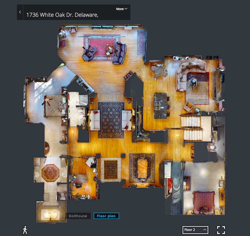 3D virtual tour floor plan – Credit Hommati