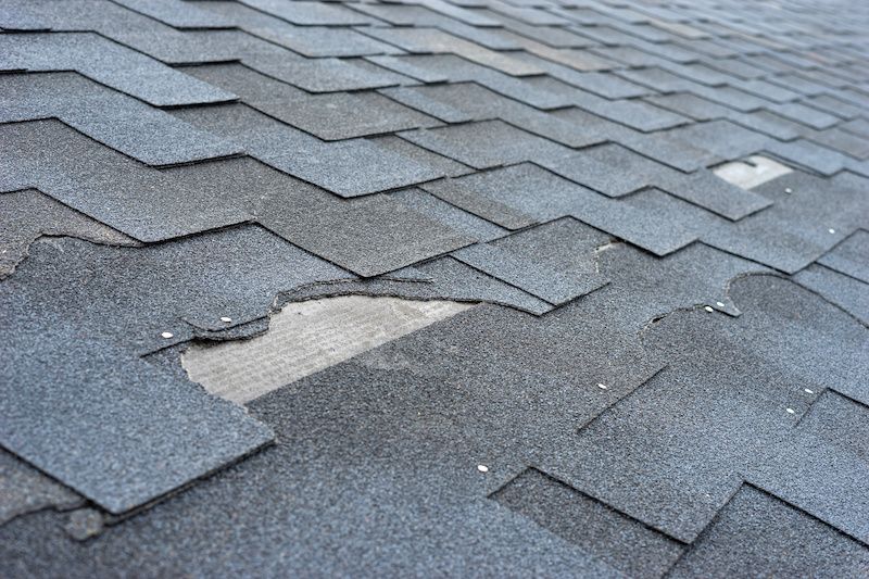 grey attic shingles