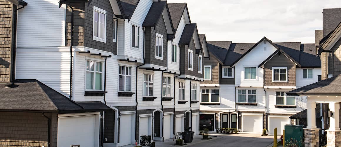 white and brown condominiums
