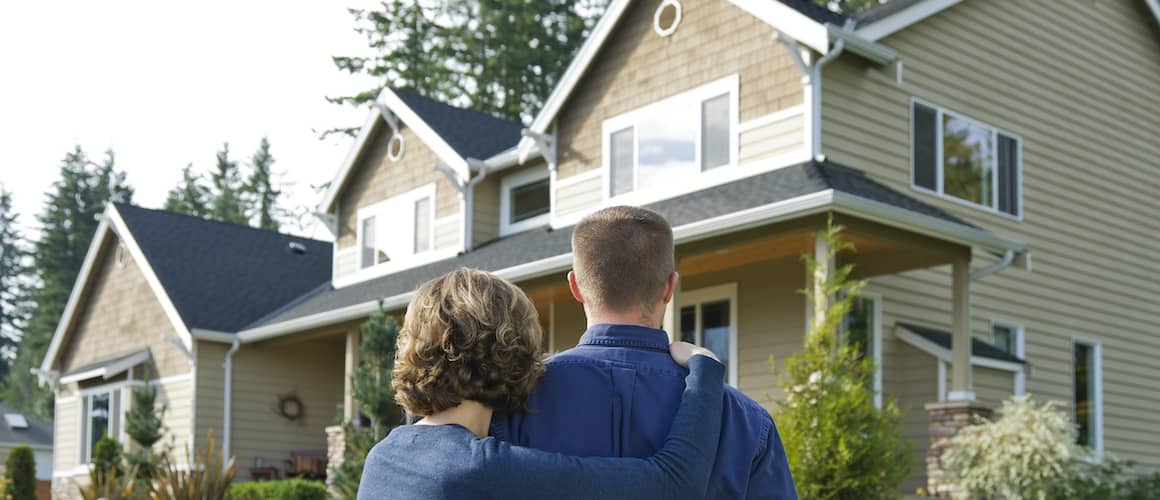 couple looking at home