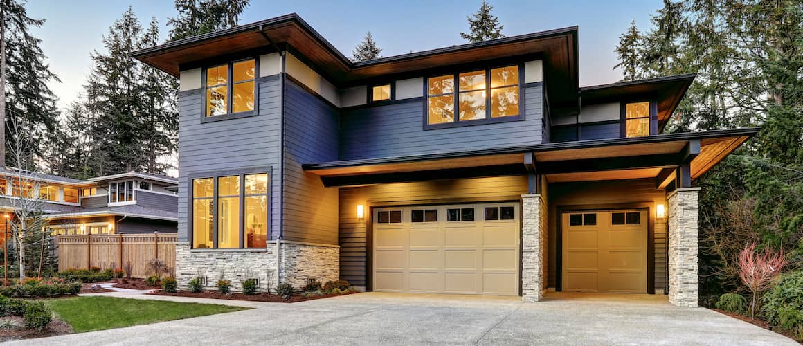 Modern prairie home.