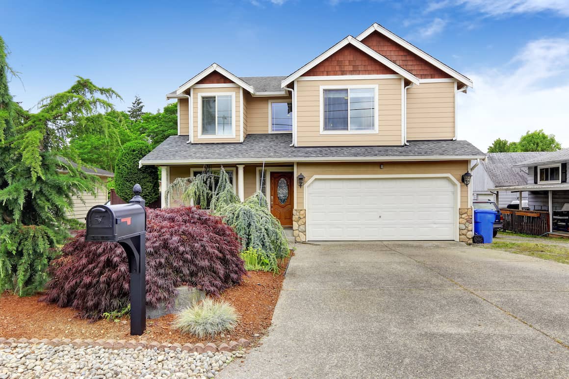 Tan and auburn home