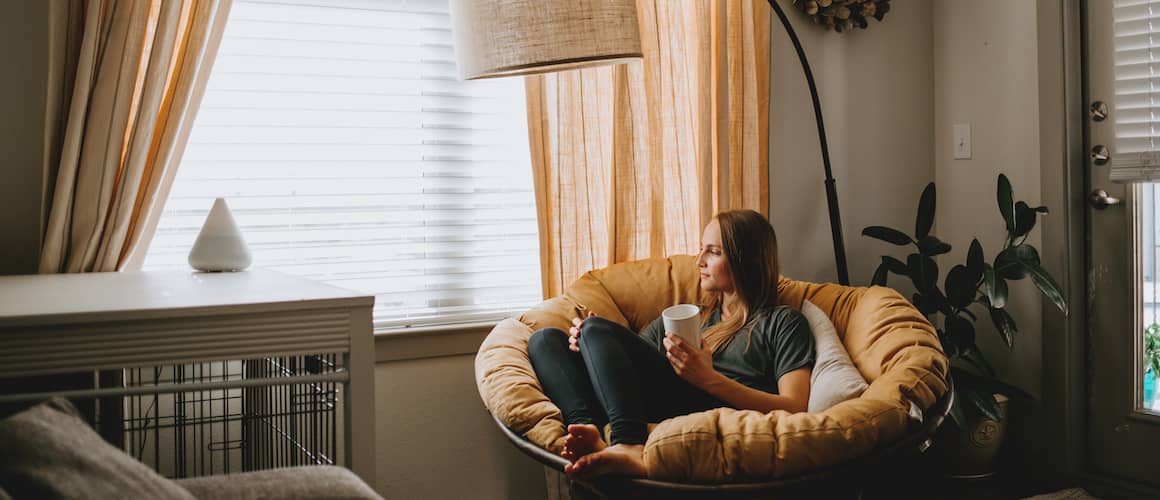 Woman In Cozy Chair